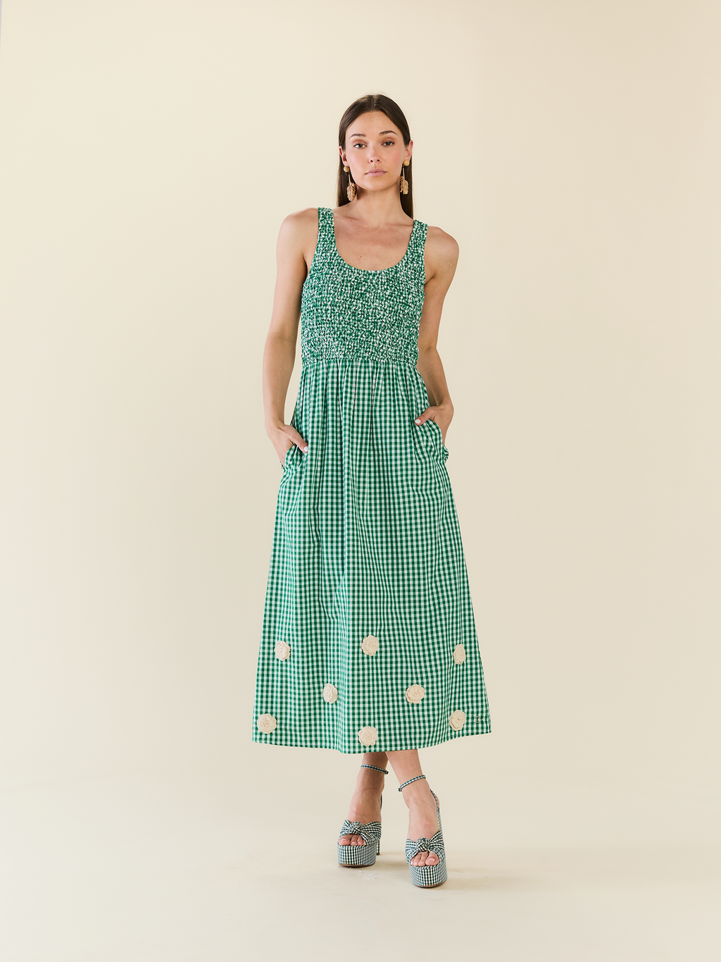 Elle Dress in Meadow Gingham