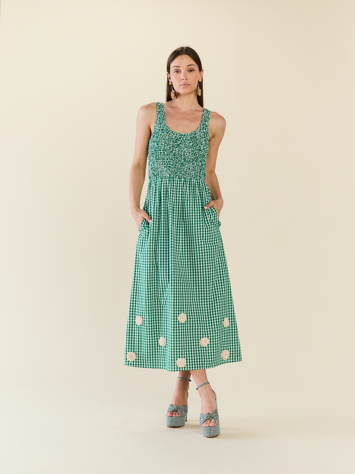 Elle Dress in Meadow Gingham