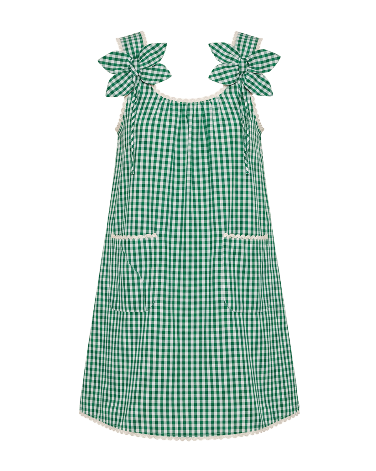 Vanessa Mini Dress in Meadow Gingham