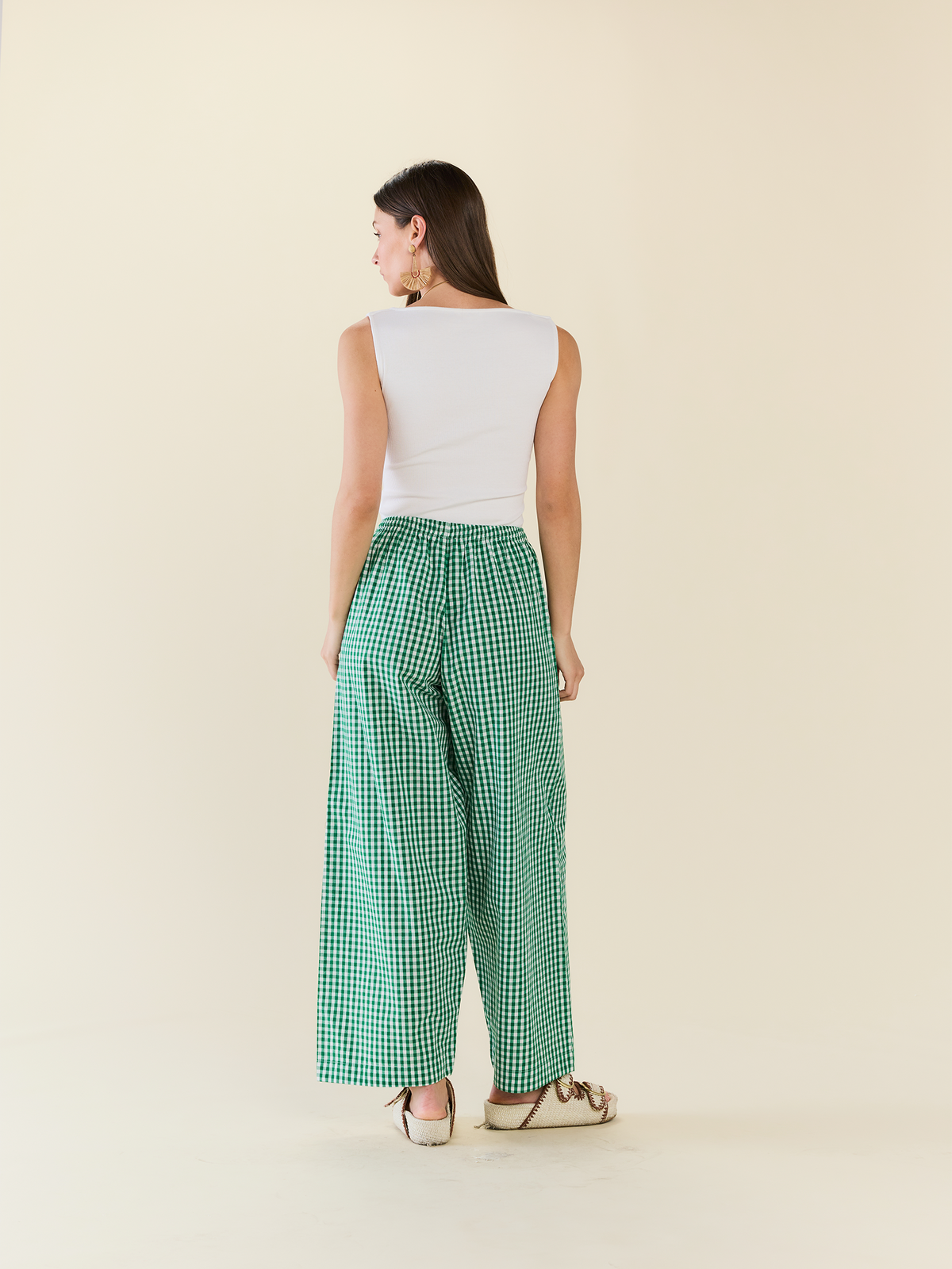 Gia Pant in Meadow Gingham
