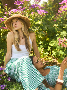 Gia Pant in Meadow Gingham