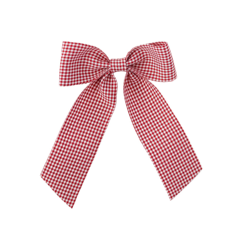 Gingham Napkin Bow in Red Gingham