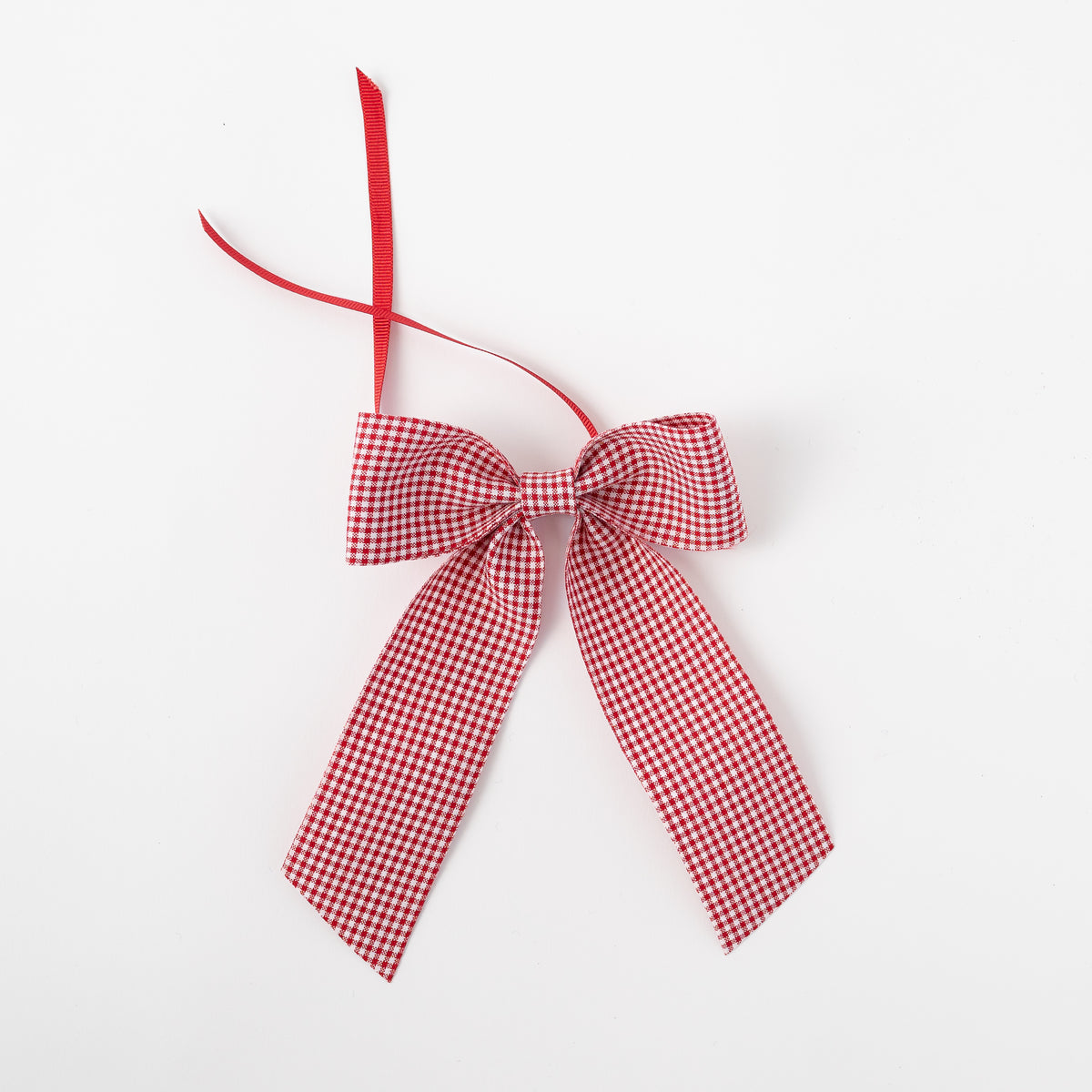 Gingham Napkin Bow in Red Gingham