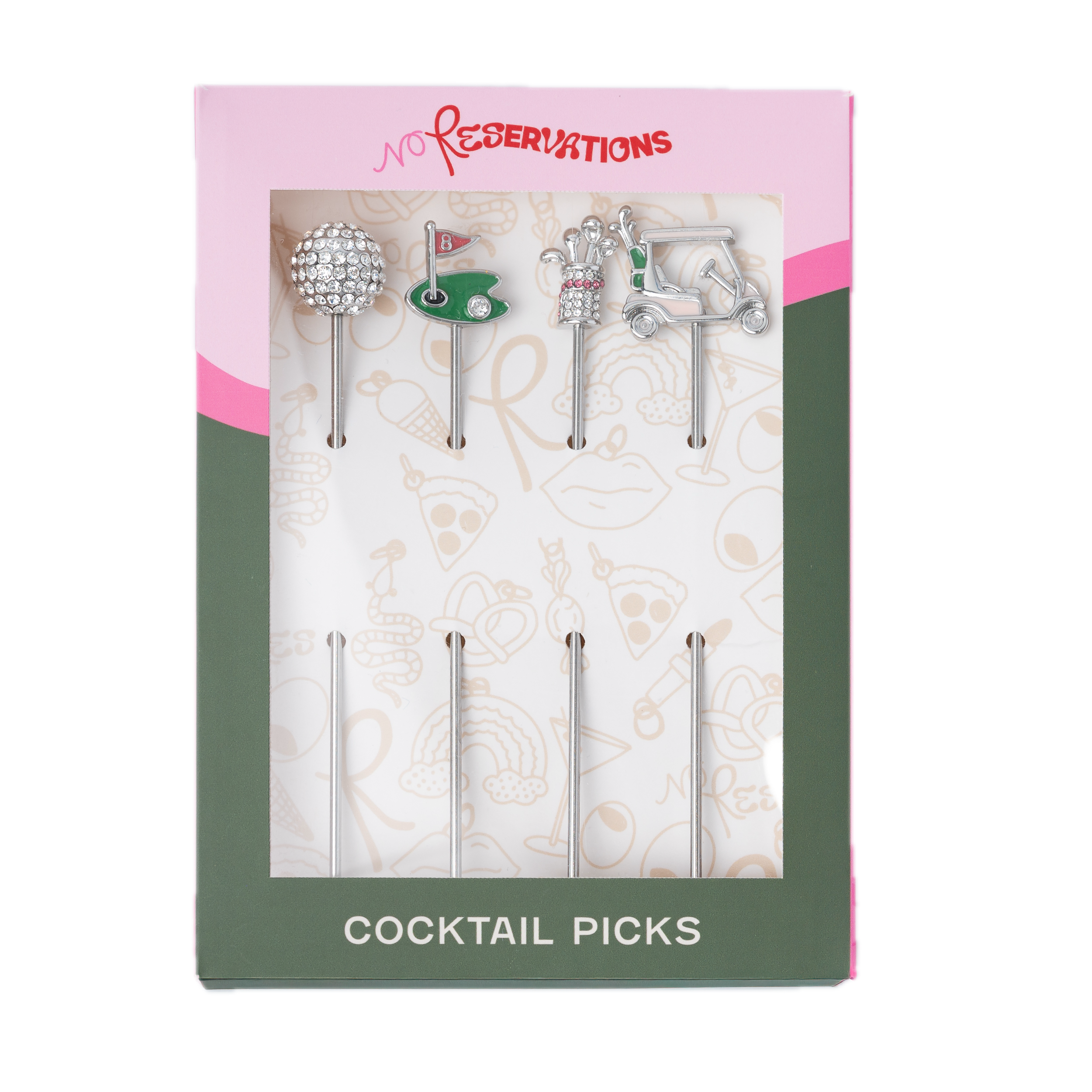 Golf Cocktail Picks, Set of 4