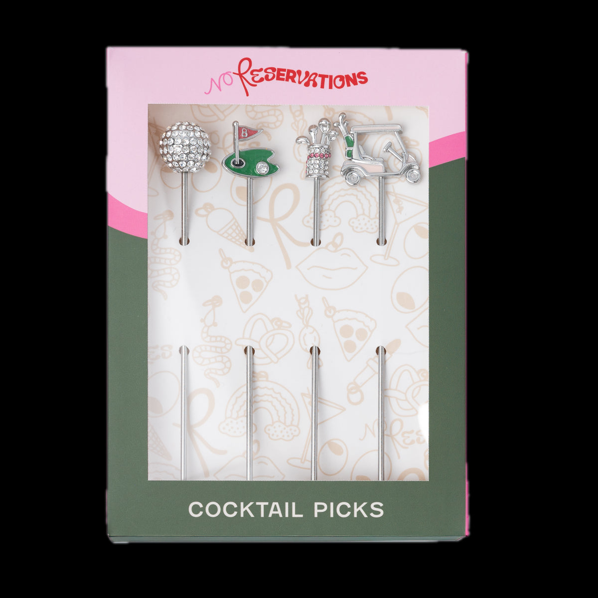 Golf Cocktail Picks, Set of 4