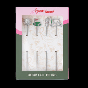 Golf Cocktail Picks, Set of 4