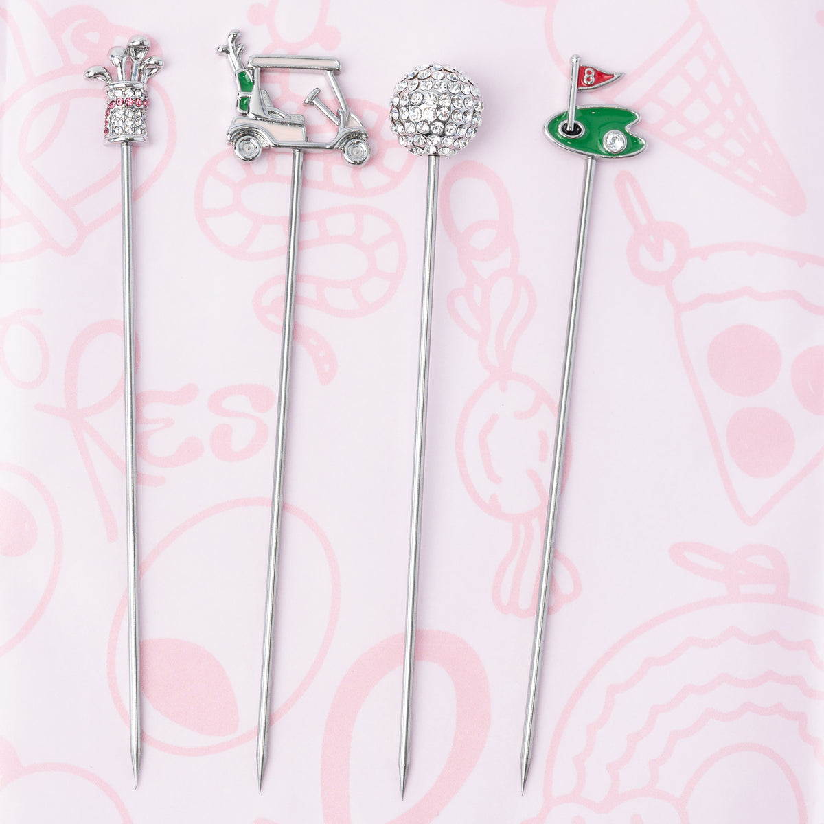 Golf Cocktail Picks, Set of 4