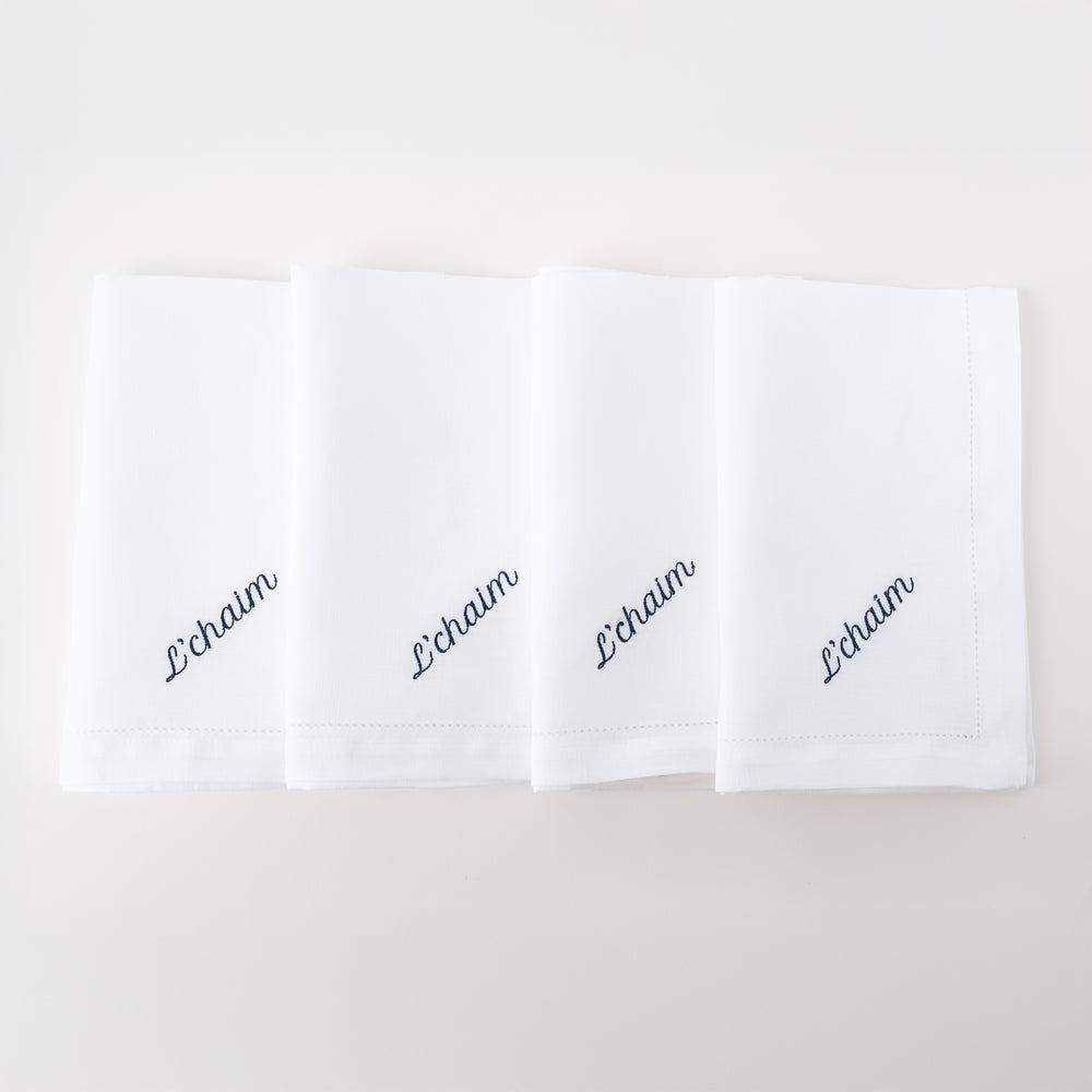 L’Chaim Dinner Napkins, Set of 12