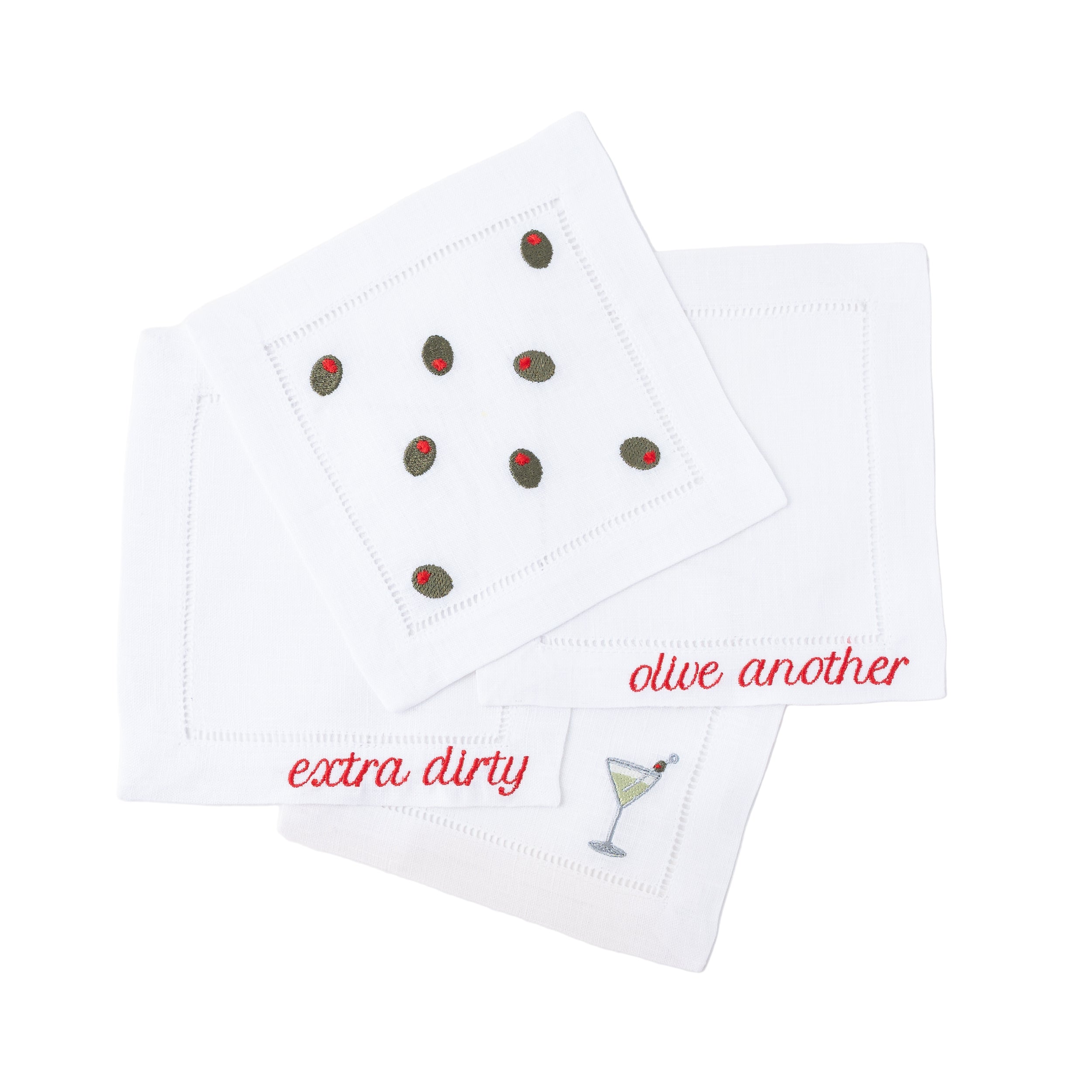 Martini Cocktail Napkins, Set of 4