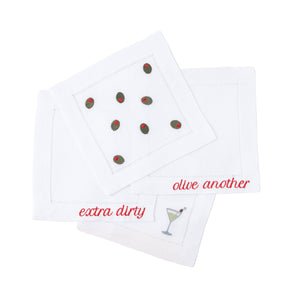 Martini Cocktail Napkins, Set of 4