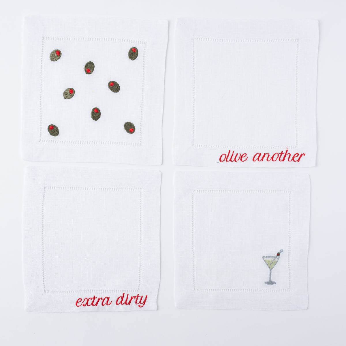 Martini Cocktail Napkins, Set of 4