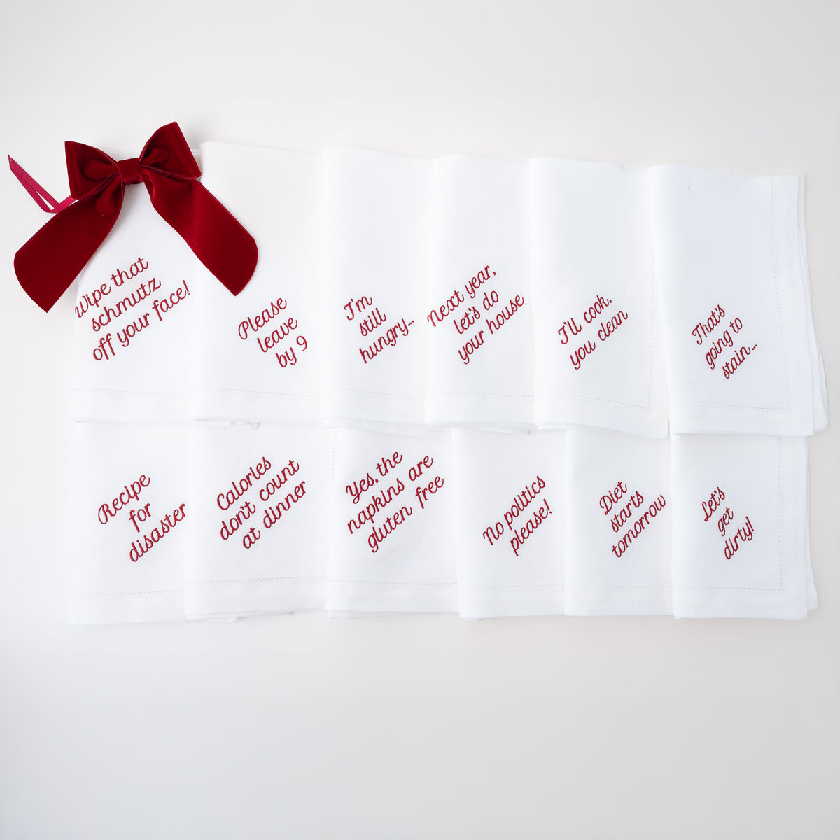 Mixed Messages Dinner Napkins, Set of 12