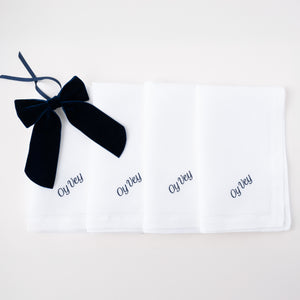 Oy Vey Dinner Napkins, Set of 12
