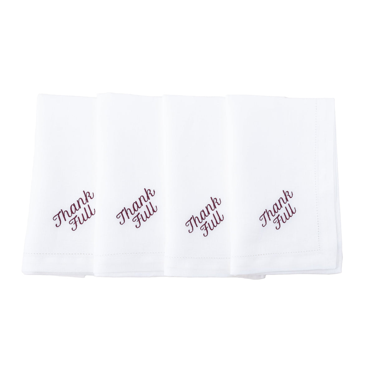 Thank Full Dinner Napkins, Set of 12