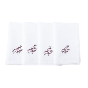 Thank Full Dinner Napkins, Set of 12