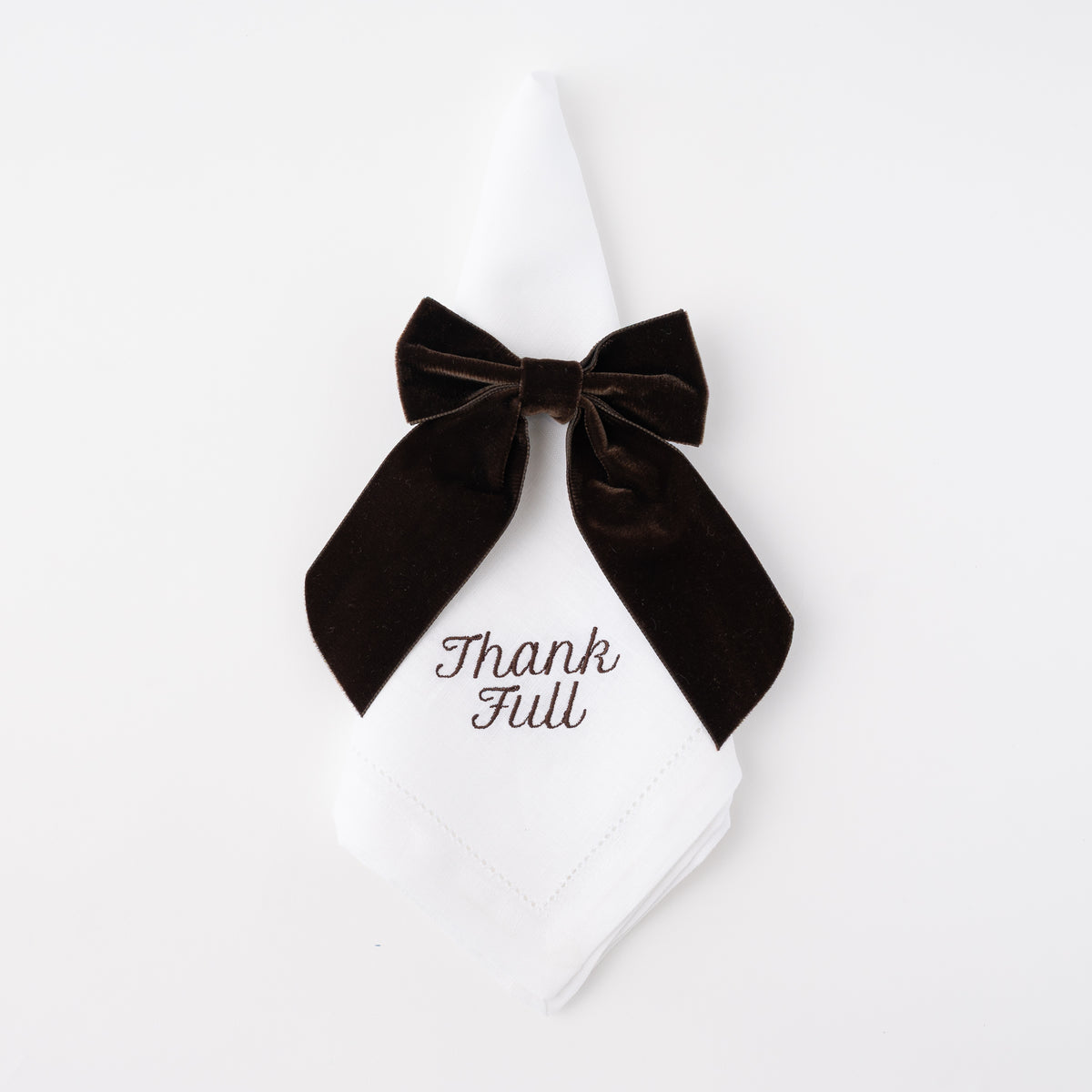 Velvet Napkin Bow, Set of 1