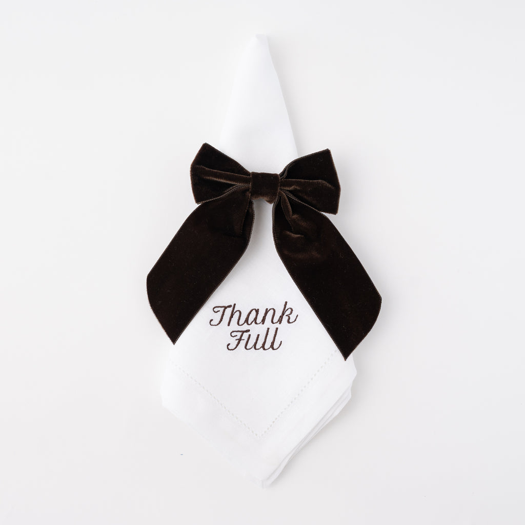 Thank Full Dinner Napkins, Set of 12