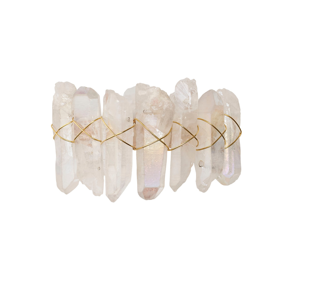 Radiant Napkin Ring in Iridescent, Set of 4