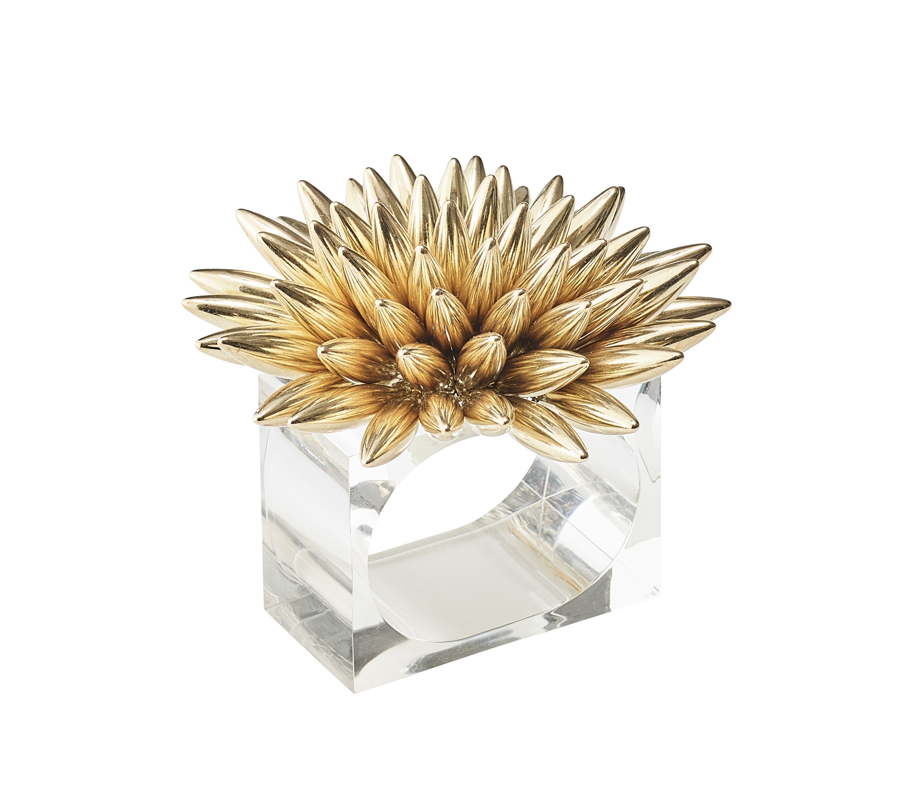 Stellar Napkin Ring in Gold, Set of 4