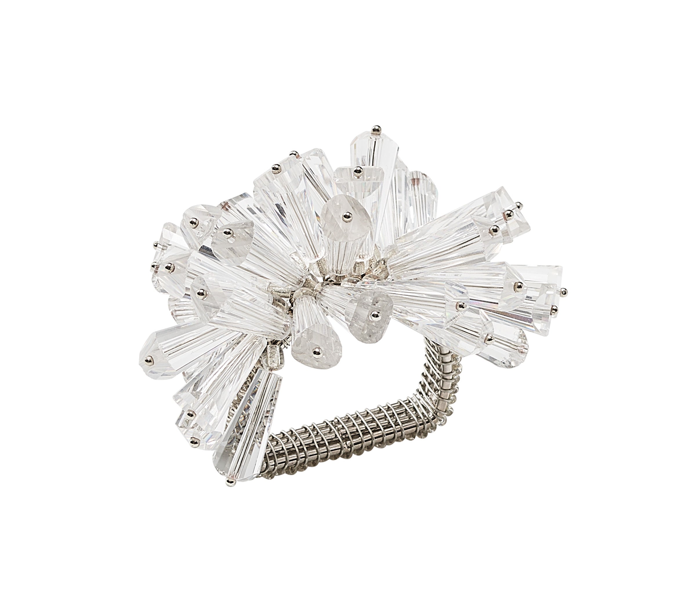 Dazzle Napkin Ring in Crystal, Set of 4