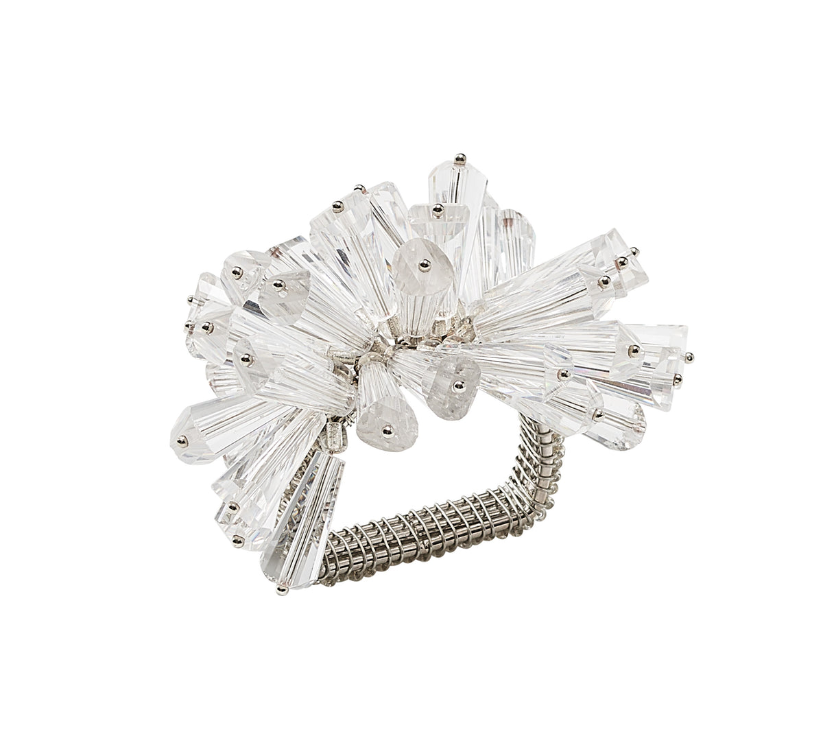 Dazzle Napkin Ring in Crystal, Set of 4