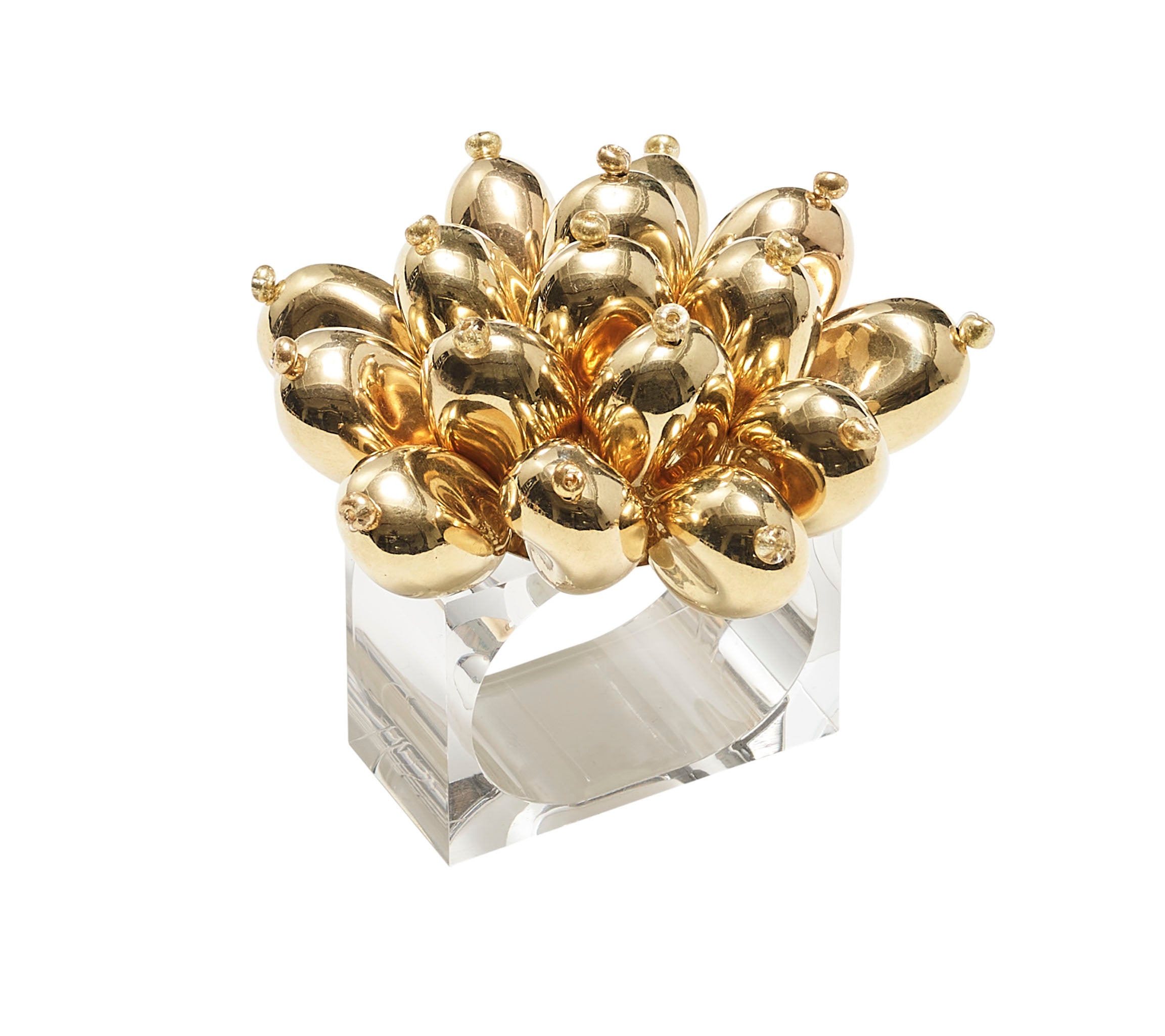 Jubilee Napkin Ring in Gold, Set of 4