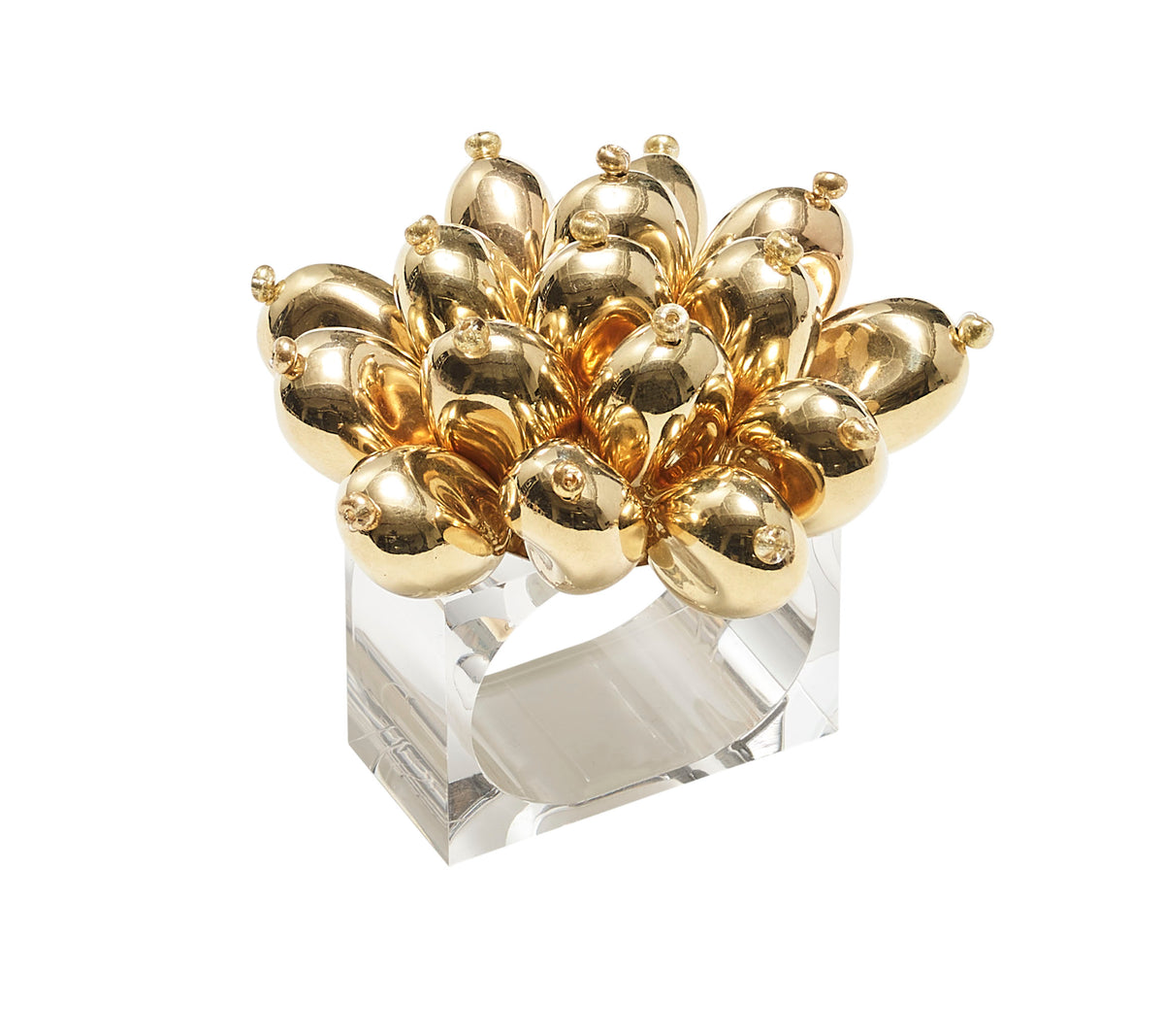 Jubilee Napkin Ring in Gold, Set of 4