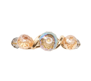 Borealis Napkin Ring in Iridescent & Champagne, Set of 4