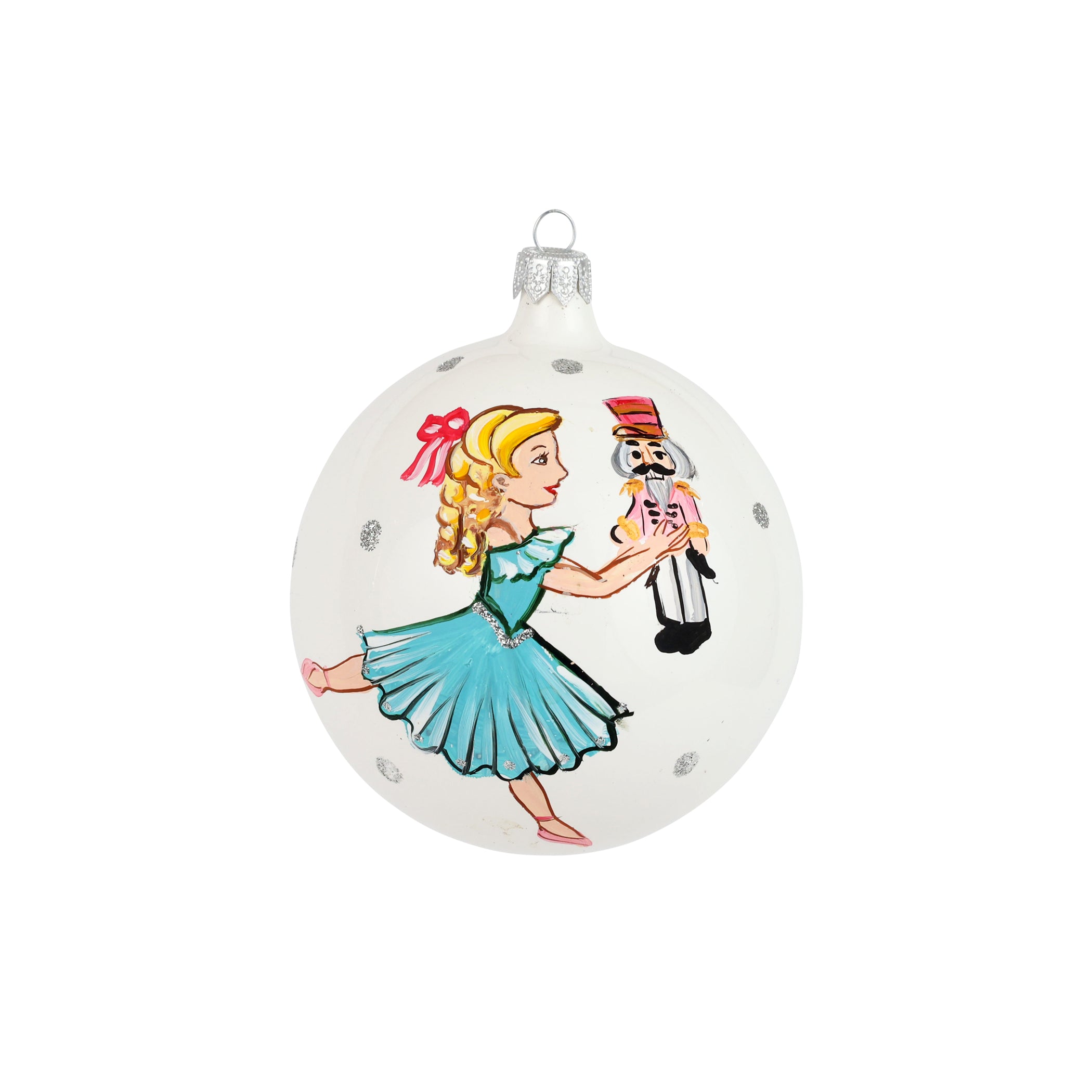 Nutcrackers Clara Ornament in Blue