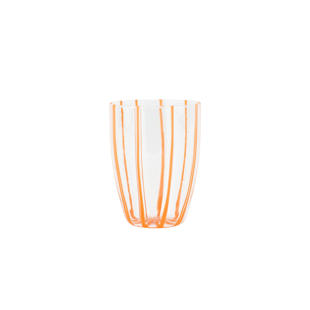 Nuovo Stripe Tall Tumbler in Orange