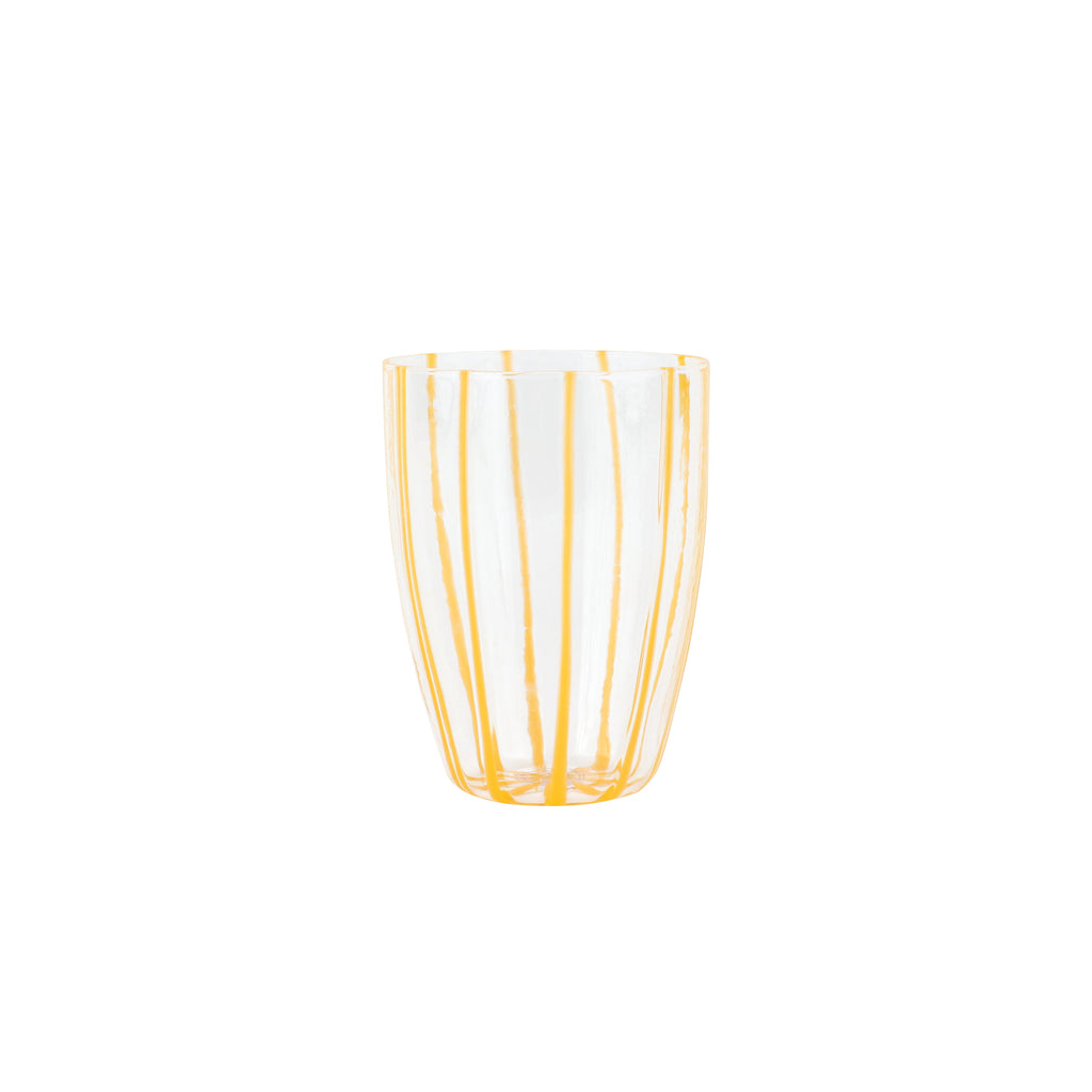 Nuovo Stripe Tall Tumbler in Yellow