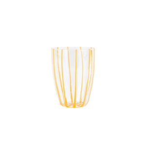 Nuovo Stripe Tall Tumbler in Yellow