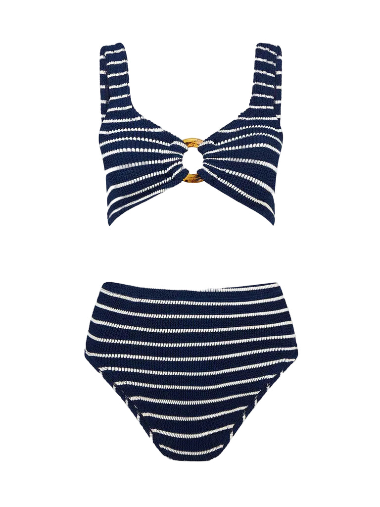 Nadine Bikini in Navy/White Stripe