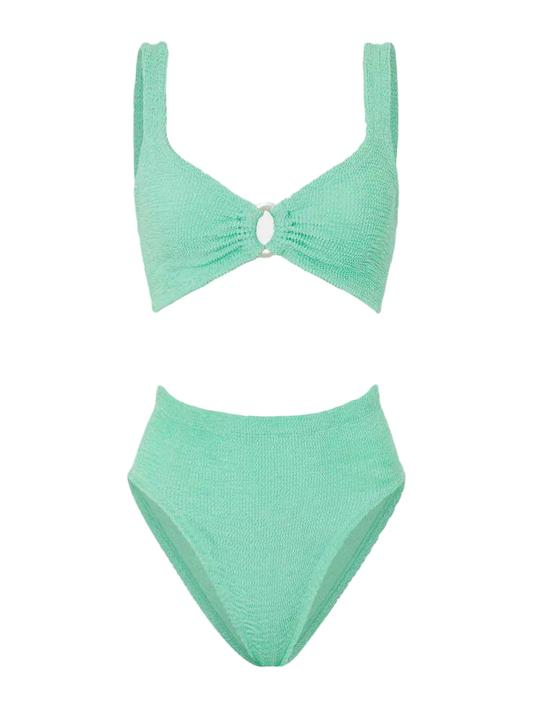 Nadine Bikini in Metallic Mint