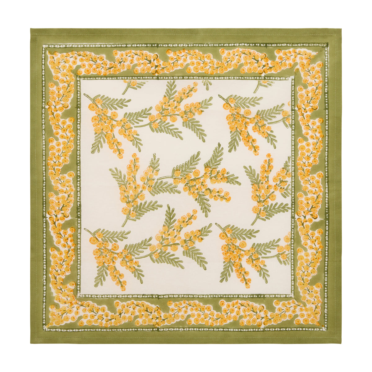 Mimosa Green & Yellow Napkins, Set of 6