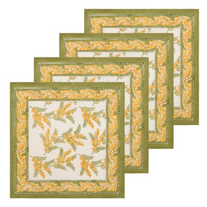 Mimosa Green & Yellow Napkins, Set of 6