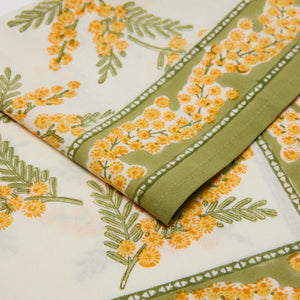 Mimosa Green & Yellow Napkins, Set of 6