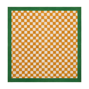 Gingham Check Mustard/Green Napkins, Set of 4