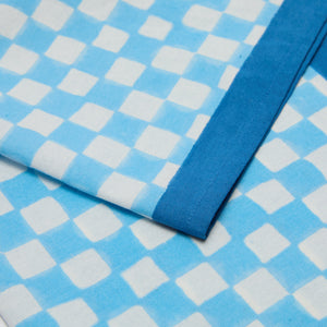Gingham Check Blue/Blue Napkins, Set of 4