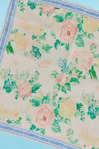 Floral Cotton Napkins, 18" x 18", in Garden Rose Peony print.