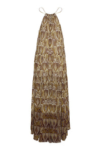 Natasha Dress in Daffodils Plum