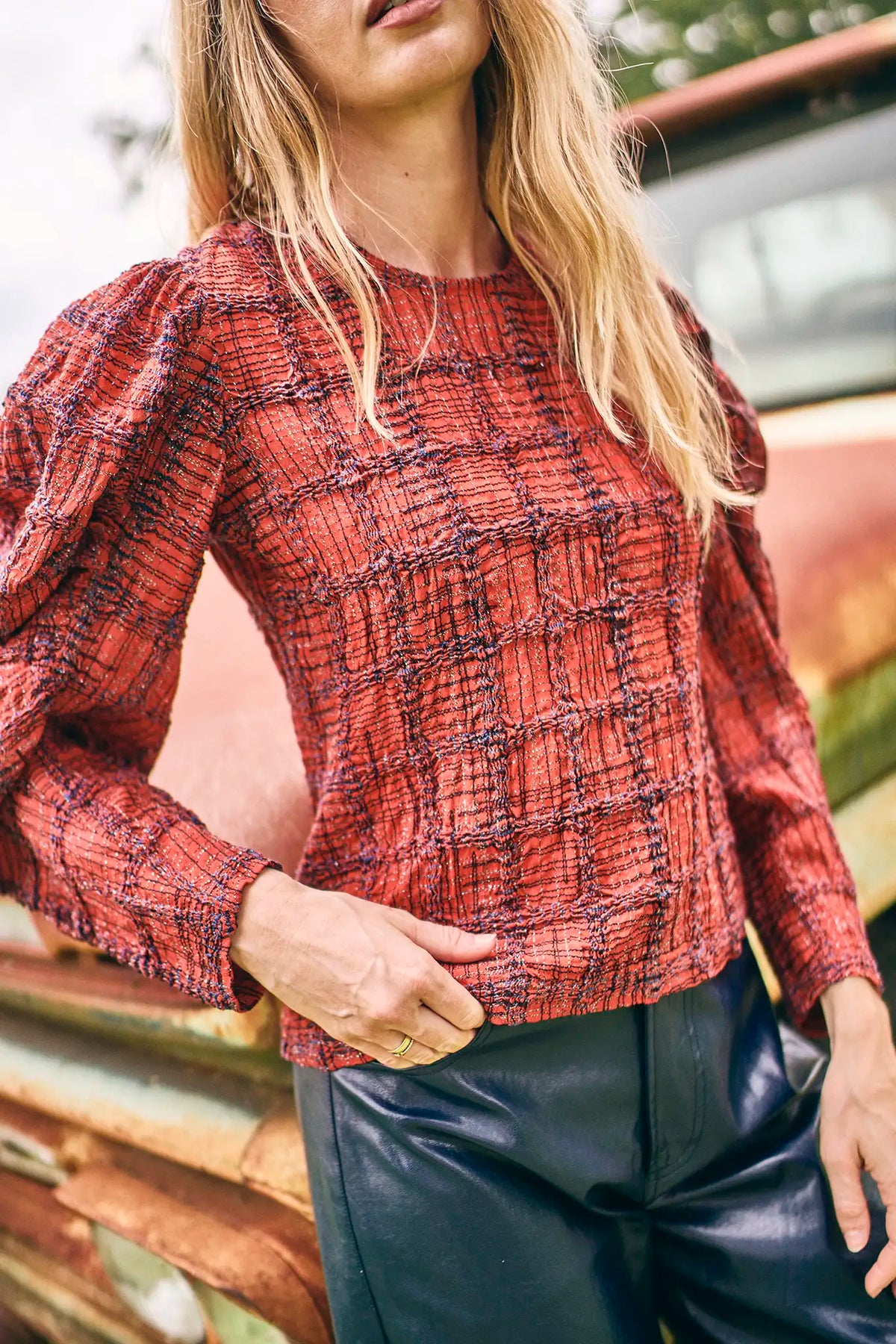 Natalie Top in Terracotta