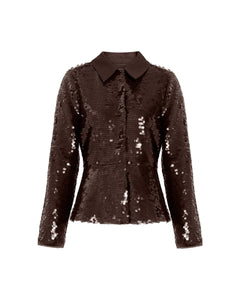Natasha Jacket in Dark Fig