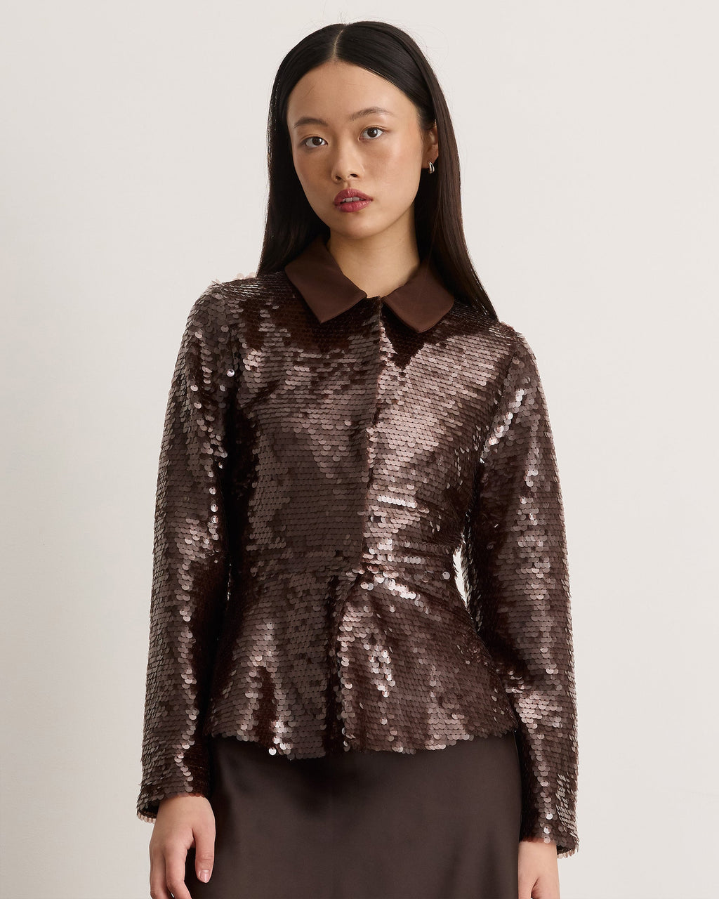 Natasha Jacket in Dark Fig
