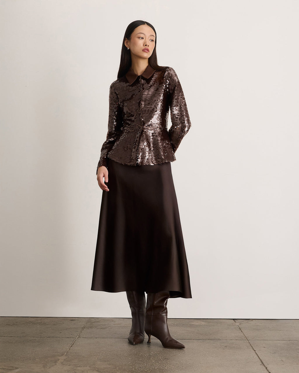 Natasha Jacket in Dark Fig