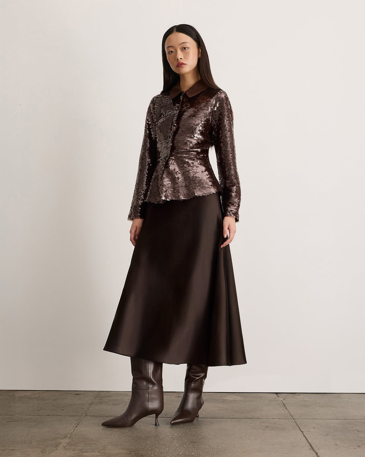 Natasha Jacket in Dark Fig