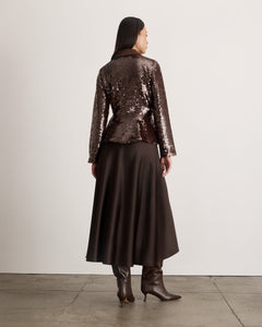 Natasha Jacket in Dark Fig