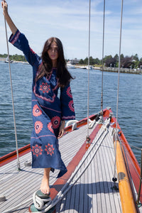 Olivia Kaftan in Navy