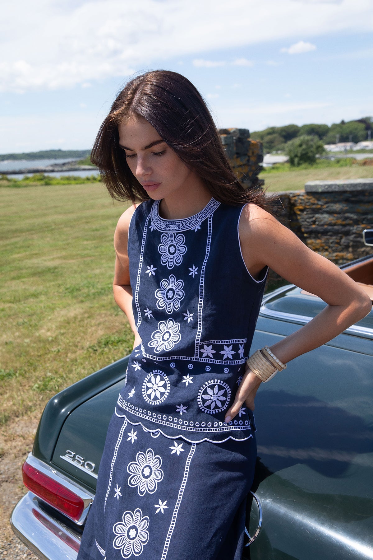 Olivia Top in Navy
