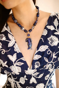 Navy Necklace